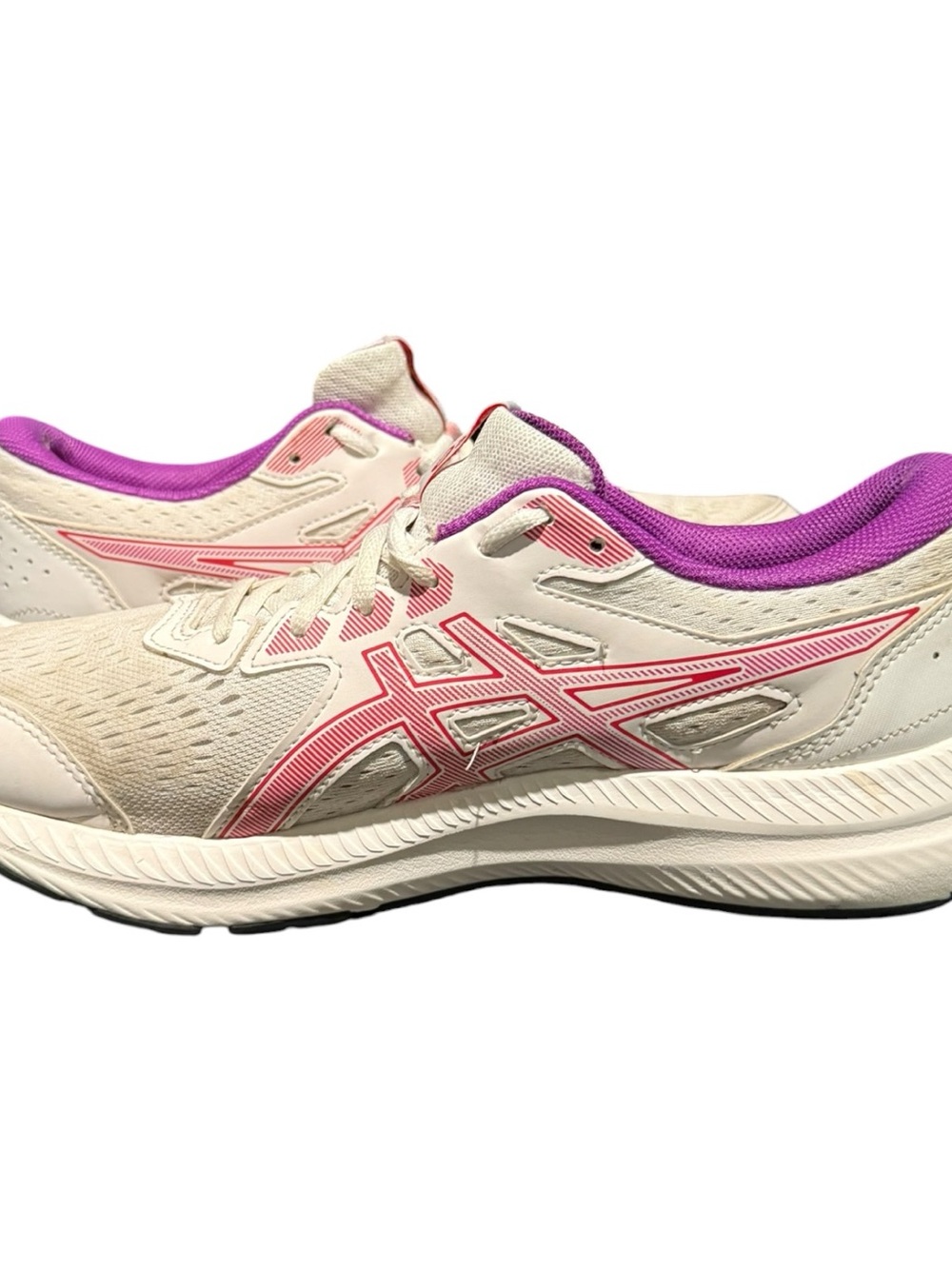 ASICS GEL Contend 8 Women’s Running Sneakers Size 10 White Pink Purple Athletic - Picture 8 of 10